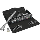 Wera 8100 SC 8 Set di chiavi a bussola, Set di strumenti Set di chiavi a bussola, Nero, Cromo, CE, Manico della chiave a cricchetto, 1 pezzo(i), 1/2"