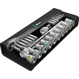 Wera 8100 SC 8 Set di chiavi a bussola, Set di strumenti Set di chiavi a bussola, Nero, Cromo, CE, Manico della chiave a cricchetto, 1 pezzo(i), 1/2"