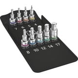 Wera 8740 C HF Set di bussole, chiave combinata   Set di bussole, 1/2", Metrico, 9 testina/e, 4,5,6,7,8,10,12,14,17 mm, 1/2"