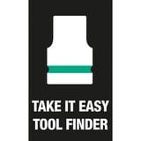 Wera 8740 C HF Set di bussole, chiave combinata   Set di bussole, 1/2", Metrico, 9 testina/e, 4,5,6,7,8,10,12,14,17 mm, 1/2"