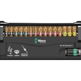 Wera BC 30 Diamond 1 punta per cacciavite 30 pezzo(i), Set di bit 30 pezzo(i), Phillips, Viti a croce, Torcia, PH 1,PH 2,PH 3, PZ 1,PZ 2,PZ 3, T10,T15,T20,T25,T30,T40, 25,4 / 4 mm (1 / 4")
