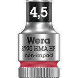 Wera Belt A 1 Set di bussole Nero, Set di bussole, 1/4", Metrico, 9 testina/e, 4,4.5,5,5.5,6,7,8,10,13 mm, 1/4"