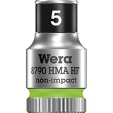 Wera Belt A 1 Set di bussole Nero, Set di bussole, 1/4", Metrico, 9 testina/e, 4,4.5,5,5.5,6,7,8,10,13 mm, 1/4"