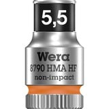 Wera Belt A 1 Set di bussole, chiave combinata   Nero, Set di bussole, 1/4", Metrico, 9 testina/e, 4,4.5,5,5.5,6,7,8,10,13 mm, 1/4"