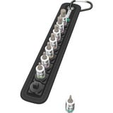 Wera Belt A 2 Set di bussole Nero/Argento, Set di bussole, 1/4", Metrico, 8 testina/e, 3,4,5,6,7,8 mm, 1/4"