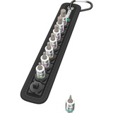 Wera Belt A 2 Set di bussole, chiave combinata   Nero/Argento, Set di bussole, 1/4", Metrico, 8 testina/e, 3,4,5,6,7,8 mm, 1/4"