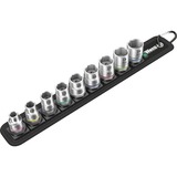 Wera Belt B 4 Set di bussole Nero/Argento, Set di bussole, 3/8", Metrico, 9 testina/e, 8,10,12,13,15,16,17,18,19 mm