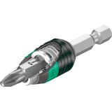 Wera Bit-Safe 61 Universal 1 Set di bussole Nero/Verde, Set di bussole, 1/4", Metrico, 61 testina/e, PH1,PH2,PH3,PZ1,PZ2,PZ3, 2,5 cm