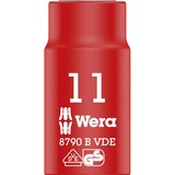 Wera Inserto chiave a bussola Zyklop VDE, 11mm, 3/8", chiave combinata   rosso/Giallo