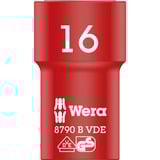 Wera Inserto chiave a bussola Zyklop VDE, 16mm, 3/8", chiave combinata   rosso/Giallo