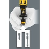Wera Kompakt 60 ESD Set Cacciavite a cricchetto, Set di bit 8,9 cm, Plastica, Metallo, Nero/giallo, Nero