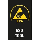 Wera Kompakt 60 ESD Set Cacciavite a cricchetto, Set di bit 8,9 cm, Plastica, Metallo, Nero/giallo, Nero