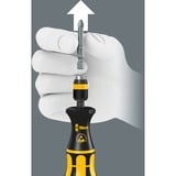 Wera Kompakt 60 ESD Set Cacciavite a cricchetto, Set di bit 8,9 cm, Plastica, Metallo, Nero/giallo, Nero