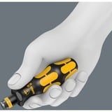 Wera Kompakt 60 ESD Set Cacciavite a cricchetto, Set di bit 8,9 cm, Plastica, Metallo, Nero/giallo, Nero