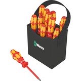 Wera Kraftform 2go 100 punta per cacciavite 11 pezzo(i) rosso/Giallo, 11 pezzo(i), Phillips, Viti a croce, Torcia, PH 1,PH 2, PZ 1,PZ 2, T10,T15,T20, 50 x 120 mm