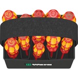 Wera Kraftform 2go 100 punta per cacciavite 11 pezzo(i) rosso/Giallo, 11 pezzo(i), Phillips, Viti a croce, Torcia, PH 1,PH 2, PZ 1,PZ 2, T10,T15,T20, 50 x 120 mm