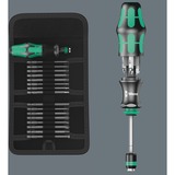 Wera Kraftform Kompakt 62 Set Cacciavite multifunzione, Set di bit Nero/Verde, Nero