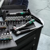 Wera Zyklop Hybrid Set Set di chiavi a bussola 2 pezzo(i) Set di chiavi a bussola, 2 pezzo(i), Nero, Cromo, Verde, CE, Manico della chiave a cricchetto, 1 pezzo(i)