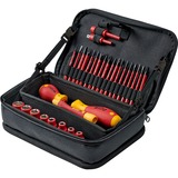 Wiha Cacciavite con porta punte 1/4" electric slimVario Set rosso/Giallo