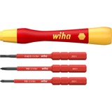 Wiha Cacciavite con set porta punte PicoFinish electric slimVario rosso/Giallo