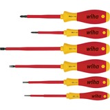Wiha Set di cacciaviti SoftFinish electric, 6 pezzi, Cacciavite rosso/Giallo