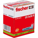 fischer 062762 ancoraggio a vite e tassello 50 pezzo(i) 5 cm grigio chiaro, Grigio, 5 cm, 8 mm, 6 cm, 4,5 mm, 6 mm