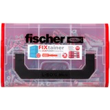 fischer 535968 scatola di conservazione Armadietto portaoggetti Rettangolare Nero, Rosso, Trasparente grigio chiaro/Rosso, Armadietto portaoggetti, Nero, Rosso, Trasparente, Rettangolare, Monocromatico