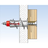 fischer DUOBLADE 40 pezzo(i) Kit di viti e tasselli a muro 4,4 cm grigio chiaro/Rosso, Kit di viti e tasselli a muro, Cemento, Plastica, Grigio, Viti a croce, PZ2