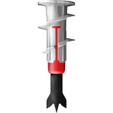 fischer DUOBLADE 40 pezzo(i) Kit di viti e tasselli a muro 4,4 cm, Tassello grigio chiaro/Rosso, Kit di viti e tasselli a muro, Cemento, Plastica, Grigio, Viti a croce, PZ2