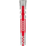 fischer DUOPOWER 10 x 80 25 pezzo(i) 8 cm, Tassello grigio chiaro/Rosso, Mattone, Cemento, Foam concrete, Gypsum fibre board, Muratura, Cartongesso, Nylon, 1 cm, 8 cm, 9 cm, 25 pezzo(i)