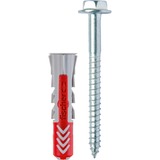 fischer DUOPOWER 10x50 S LD, Tassello grigio chiaro/Rosso