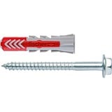 fischer DUOPOWER 6 x 50 S PH LD 50 pezzo(i) 5 cm, Tassello grigio chiaro/Rosso, Calcestruzzo aerato autoclavato, Mattone, Cemento, Gypsum fibre board, Muratura, Cartongesso, Nylon, Grigio, 6 mm, 5 cm, 6 mm