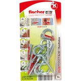 fischer DUOPOWER 6x30 RH K, Tassello grigio chiaro/Rosso