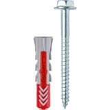fischer Dübel DUOPOWER 10x50 S LD, Tassello grigio chiaro/Rosso