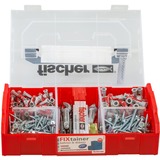 fischer FIXtainer 306 150 pezzo(i) Kit di viti e tasselli a muro grigio chiaro/Rosso, Kit di viti e tasselli a muro, Cemento, Grigio, 150 pezzo(i), Scatola