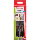 fischer Sistema di montaggio distanziatore THERMAX 8/80 M6 B, Tassello Nero/grigio
