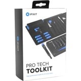 iFixit EU145307-4 strumento di riparazione di dispositivi elettronici Nero/Blu, Kit di strumenti, Universale, Plettro per apertura, Cacciavite, Spudger, Ventosa, Pinza, Nero, Blu, Acciaio inossidabile, Piatto, Torx di sicurezza, Chiave inglese, Torcia, 3 pinzette