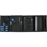 iFixit EU145307-4 strumento di riparazione di dispositivi elettronici Nero/Blu, Kit di strumenti, Universale, Plettro per apertura, Cacciavite, Spudger, Ventosa, Pinza, Nero, Blu, Acciaio inossidabile, Piatto, Torx di sicurezza, Chiave inglese, Torcia, 3 pinzette