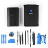 iFixit EU145307-4 strumento di riparazione di dispositivi elettronici, Set di strumenti Nero/Blu, Kit di strumenti, Universale, Plettro per apertura, Cacciavite, Spudger, Ventosa, Pinza, Nero, Blu, Acciaio inossidabile, Piatto, Torx di sicurezza, Chiave inglese, Torcia, 3 pinzette