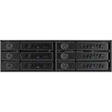 Chieftec CMR-625 pannello drive bay Nero, Telaio di montaggio Nero, Nero, Metallo, 9.5 mm, 1 ventola(e), 4 cm, HDD