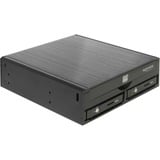 DeLOCK 47230 box per lettore ottico 13,3 cm (5.25") SATA III Nero, Telaio di montaggio Nero, 13,3 cm (5.25"), SATA III, Nero, Alluminio, 146,2 mm, 149,7 mm
