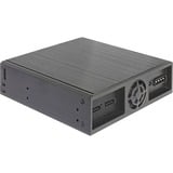 DeLOCK 47230 box per lettore ottico 13,3 cm (5.25") SATA III Nero, Telaio di montaggio Nero, 13,3 cm (5.25"), SATA III, Nero, Alluminio, 146,2 mm, 149,7 mm