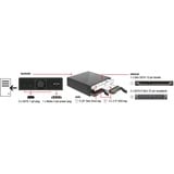 DeLOCK 47230 box per lettore ottico 13,3 cm (5.25") SATA III Nero, Telaio di montaggio Nero, 13,3 cm (5.25"), SATA III, Nero, Alluminio, 146,2 mm, 149,7 mm