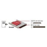 DeLOCK 62495 scheda di interfaccia e adattatore Interno mSATA, Telaio di montaggio IDE, mSATA, 98 mm, 70 mm, 7 mm