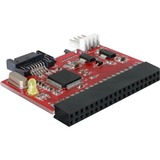 DeLOCK Converter IDE >SATA / SATA>IDE scheda di interfaccia e adattatore rosso, IDE, Nero, Cablato, Bulk