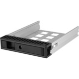 ICY BOX IB-129SSK-B 13,3 cm (5.25") Pannello incassato Nero Nero, 13,3 cm (5.25"), Pannello incassato, 2.5/3.5", SATA, SATA II, SATA III, Serial Attached SCSI (SAS), Nero, Alluminio