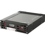 ICY BOX IB-138SK-B-II pannello drive bay Nero, Inquadramento Nero, Nero, Alluminio, 146 mm, 42 mm, 188 mm, 800 g, Vendita al dettaglio