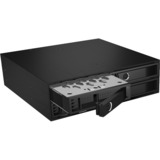 ICY BOX IB-2242SSK 13,3 cm (5.25") Vassoio per unità di memorizzazione Nero Nero, 13,3 cm (5.25"), Vassoio per unità di memorizzazione, 2.5", SATA II, SATA III, Nero, Alluminio