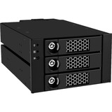 ICY BOX IB-553SSK 2x 5,25" Vassoio per unità di memorizzazione Nero Nero, 2x 5,25", Vassoio per unità di memorizzazione, 2.5", SATA II, SATA III, Serial Attached SCSI (SAS), Nero, Alluminio