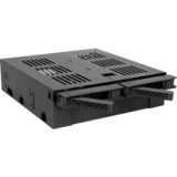 Icy Dock MB322SP-B pannello drive bay Nero, Telaio di montaggio Nero, Nero, Metallo, Plastica, 7,9.5 mm, 6 Gbit/s, HDD, SSD, 41,3 mm